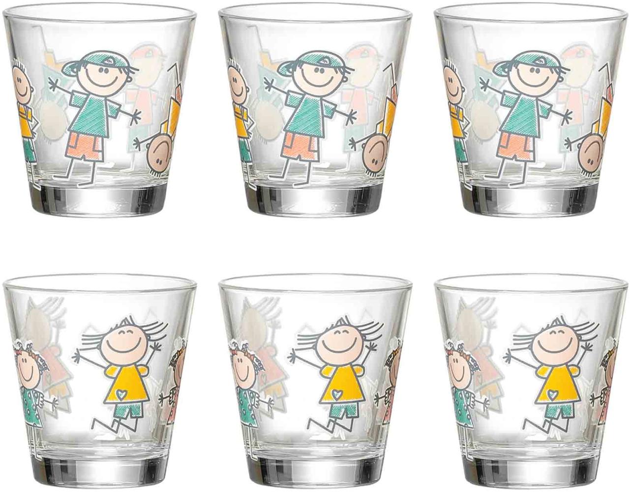 Ritzenhoff & Breker BEST FRIENDS Trinkglas 270 ml 6er Set Boys & Girls Bild 1