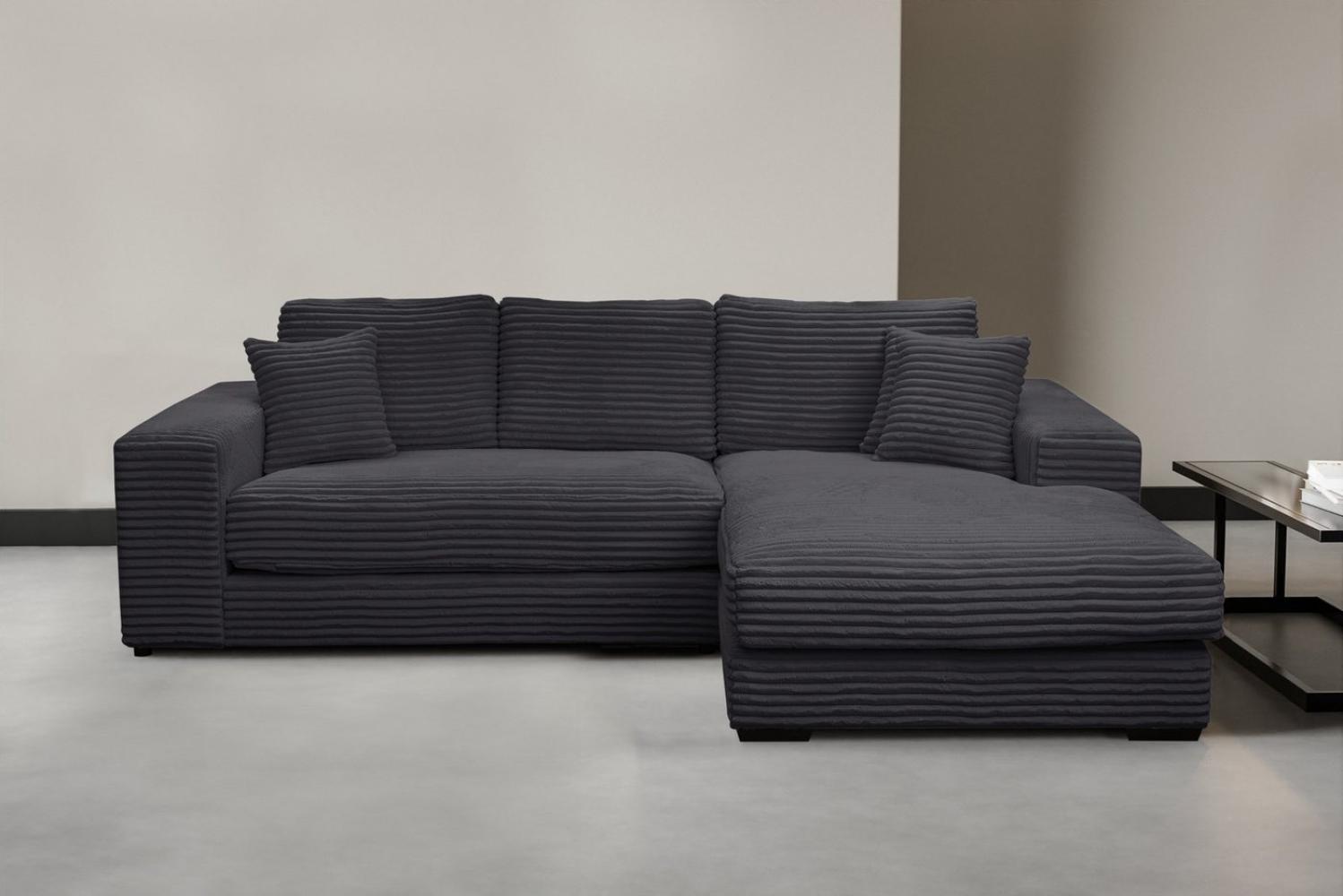 WERK2 Ecksofa Eden L-Form, Design Ecksofa in Cord mit besonders weichem Sitzkomfort Bild 1