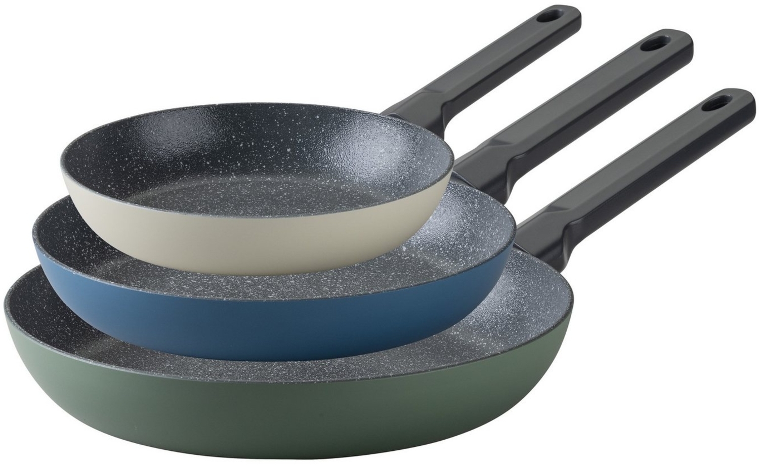 FACKELMANN Bratpfanne Balance, Aluminium (Set, 3-tlg), 3er Pfannenset Balance – Bratpfannen, Kochgeschirr, Küchenhelfer Bild 1