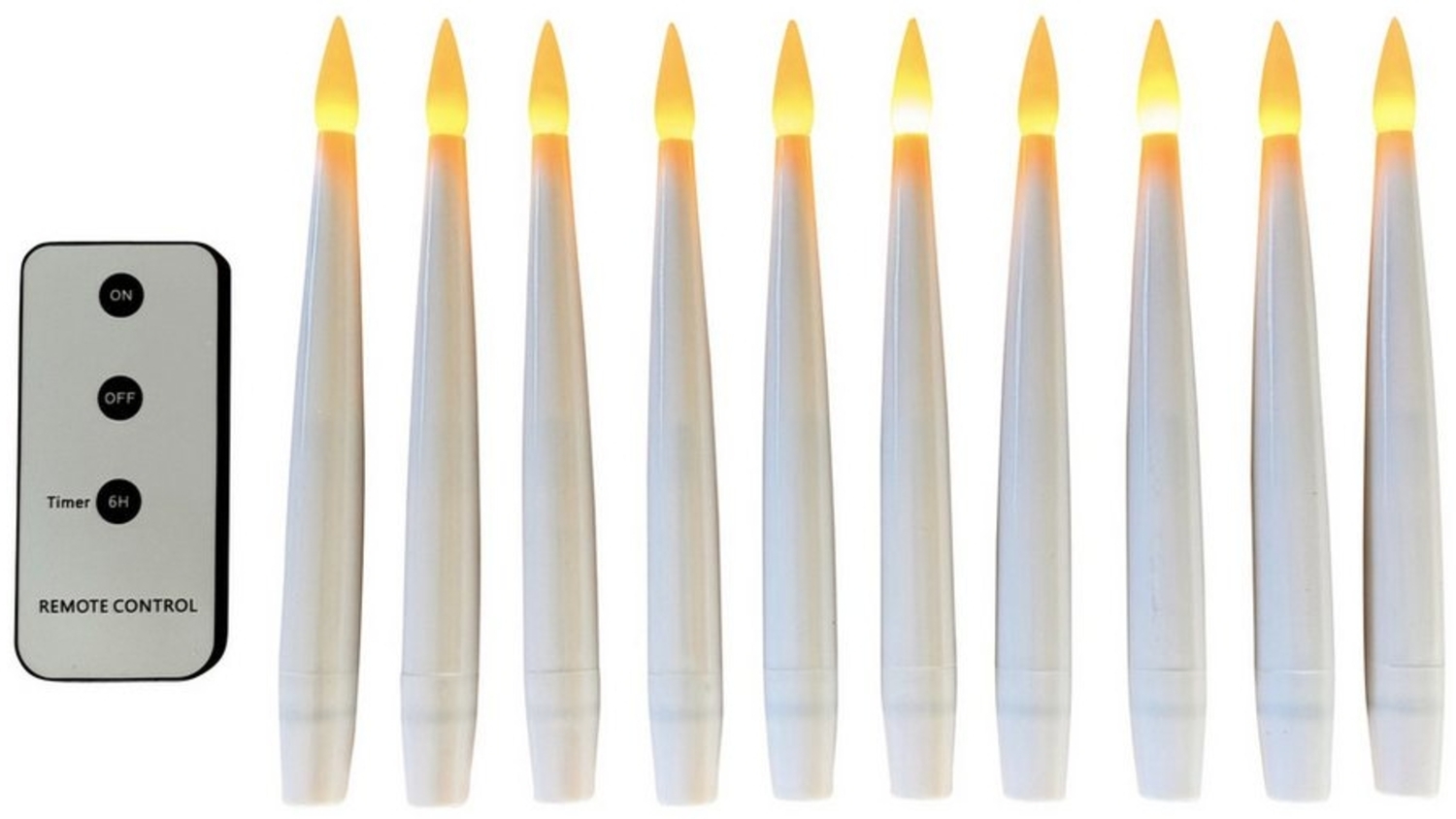 Online-Fuchs Christbaumkerzen - 10 schwebende Weihnachtskerzen - Flying Candles mit Fernbedienung, - Fliegende Kerzen Bild 1
