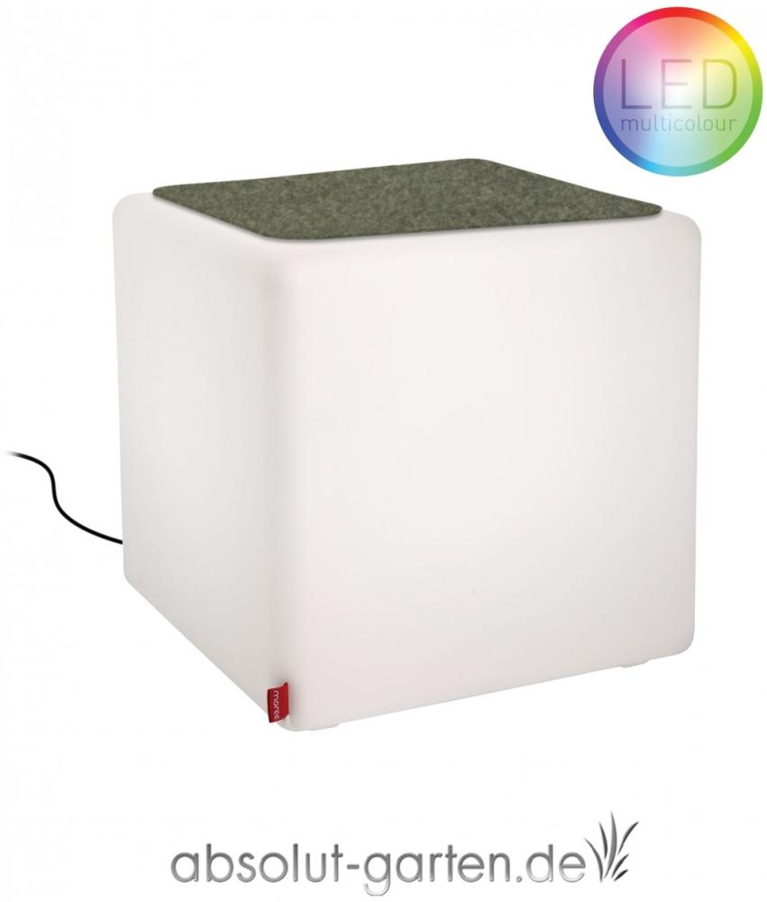 Beistelltisch Cube Outdoor LED (Sitzkissen - anthrazit) Bild 1