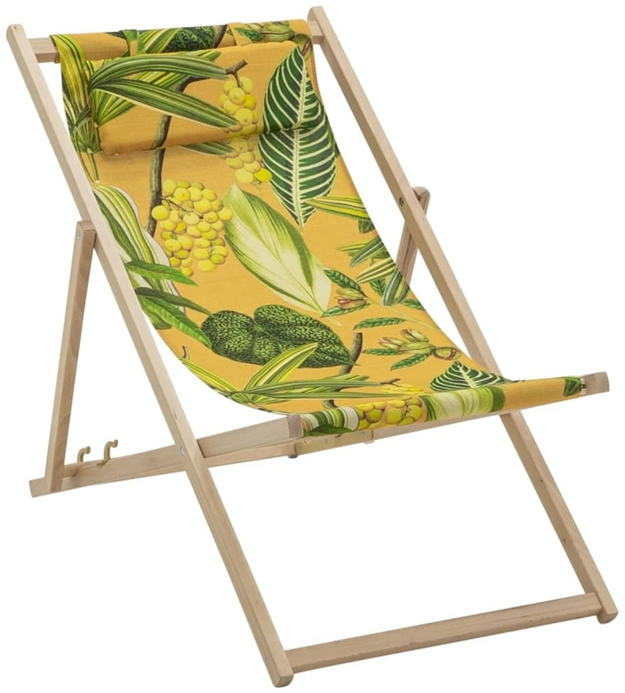 Madison Strandstuhl La Grave 55x90x87 cm Gelb 447179 Bild 1