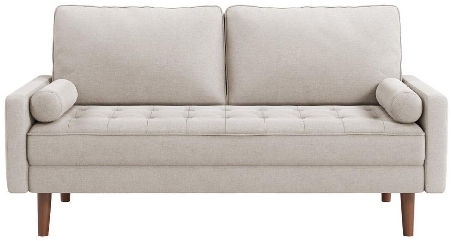 OUNUO Sofa 2-Sitzer Modernes Polstersofa 3-Sitzer Couch m. 2 Kissen und Armlehnen Bild 1