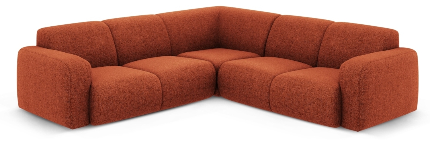 Micadoni Ecksofa Molino 5-Sitzer Chenille Terrakotta Bild 1