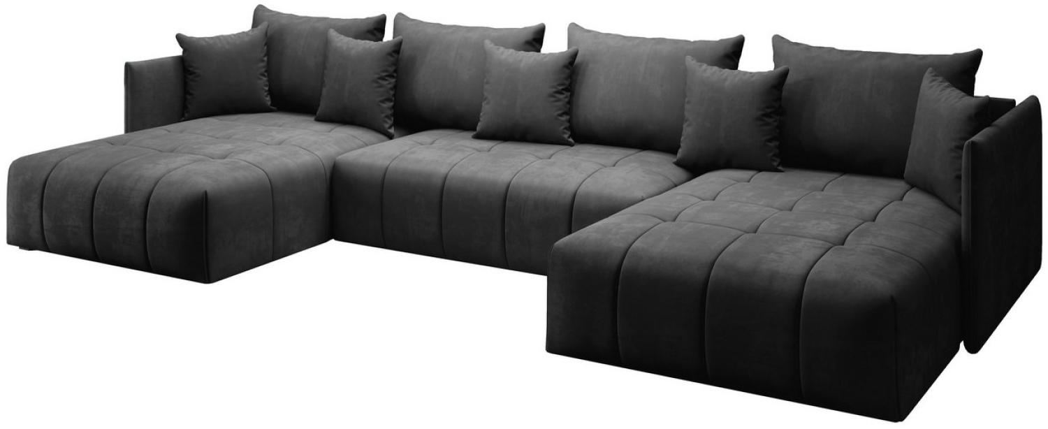 Furnix Ecksofa U-Form-Sofa ASVIL mit Schlaffunktion und Bettkasten, gemütlich Bild 1