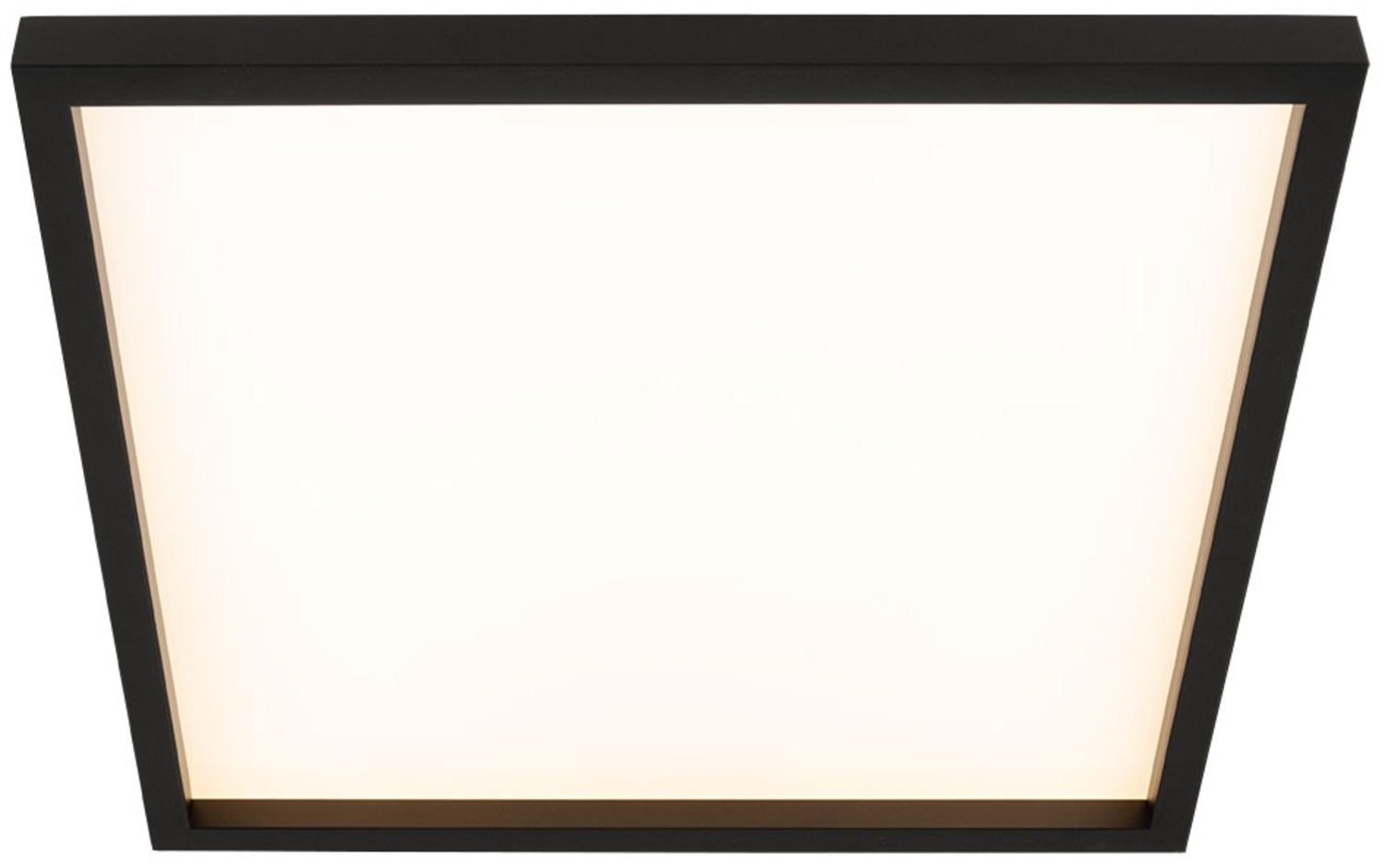 LED Deckenleuchte, Backlight, schwarz, quadratisch, L 42,2 cm Bild 1