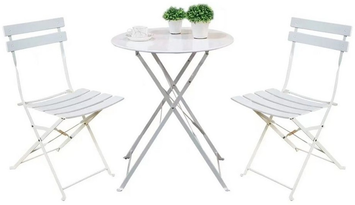 HTI-Living Balkonset Balkonmöbel Cavo, (Set, 3-tlg, 1 Tisch, 2 Stühle), Klapptisch Klappstühle 2 Personen Bistroset Bild 1