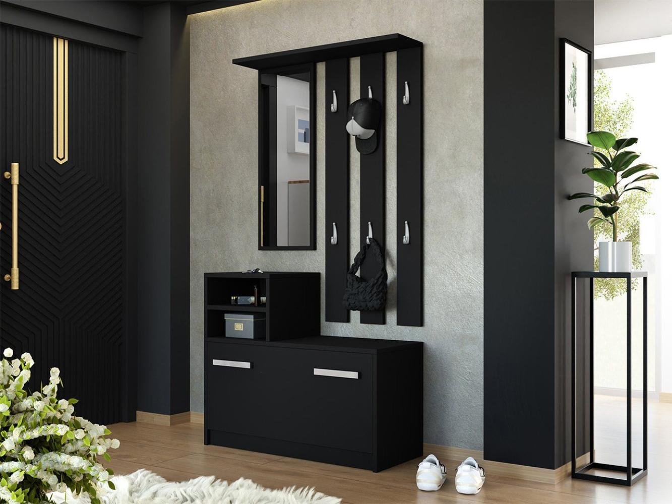 Mirjan24 Garderobe-Set Biel, schwarz Bild 1
