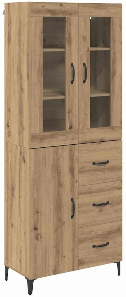 vidaXL Highboard Artisan-Eiche 69,5 x 34 x 180 cm Holzwerkstoff 3416004 Bild 1