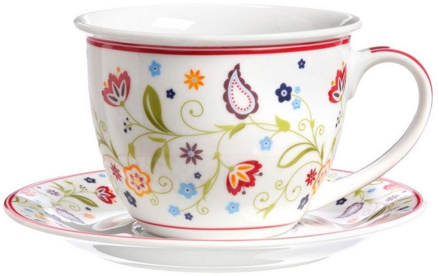 Ritzenhoff & Breker SHANTI Milchkaffee Tasse mit Untertasse 350 ml Bild 1