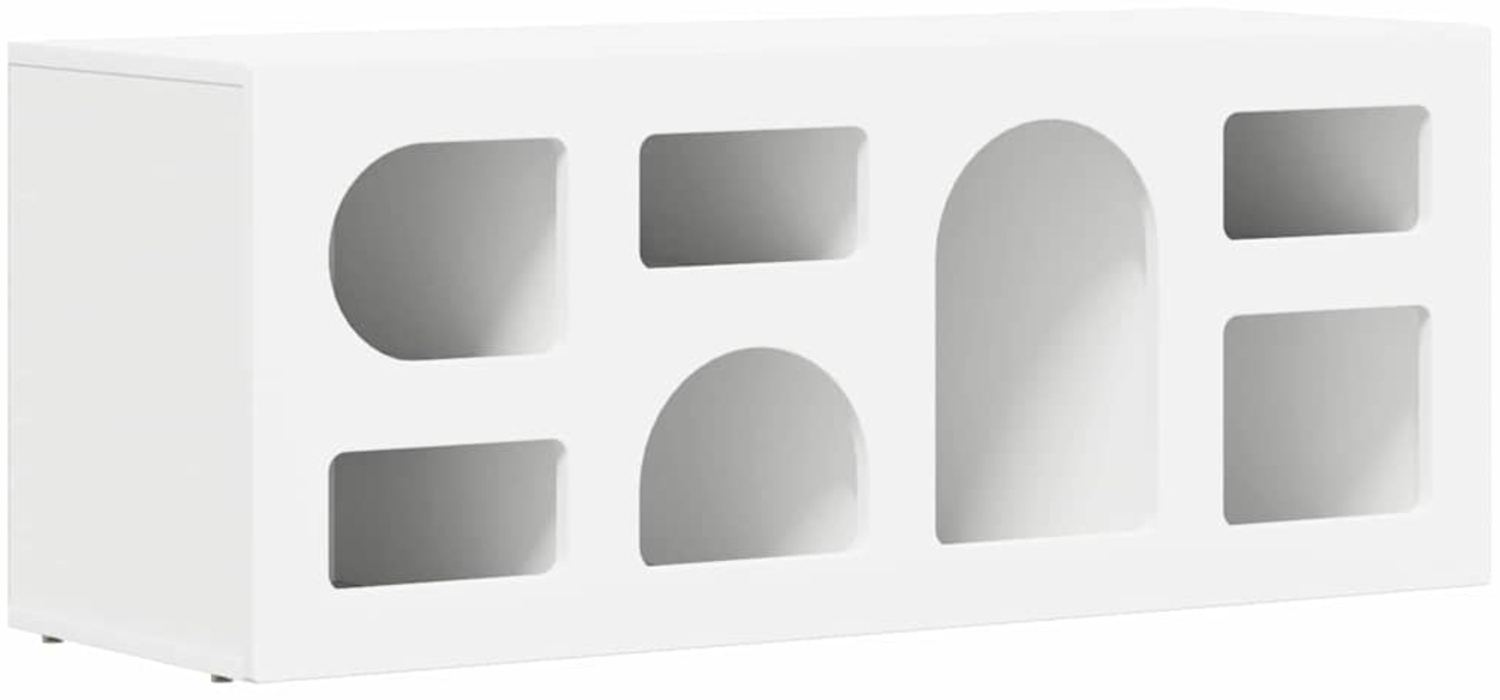 vidaXL TV-Schränk Weiß 100 x 35 x 40 cm Holzwerkstoff 891264 Bild 1