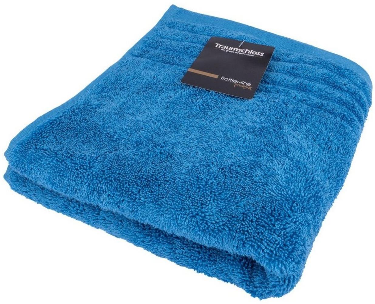 Traumschloss Gästehandtuch Premium-Line, Frottier (1-St), 100% amerikanische Supima Baumwolle mit 600g/m², Blau Bild 1