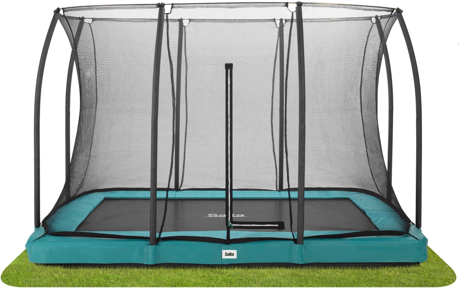 Salta 'Comfort Edition Ground' Rechteckiges Bodentrampolin mit Netz, grün, 305x214 cm Bild 1