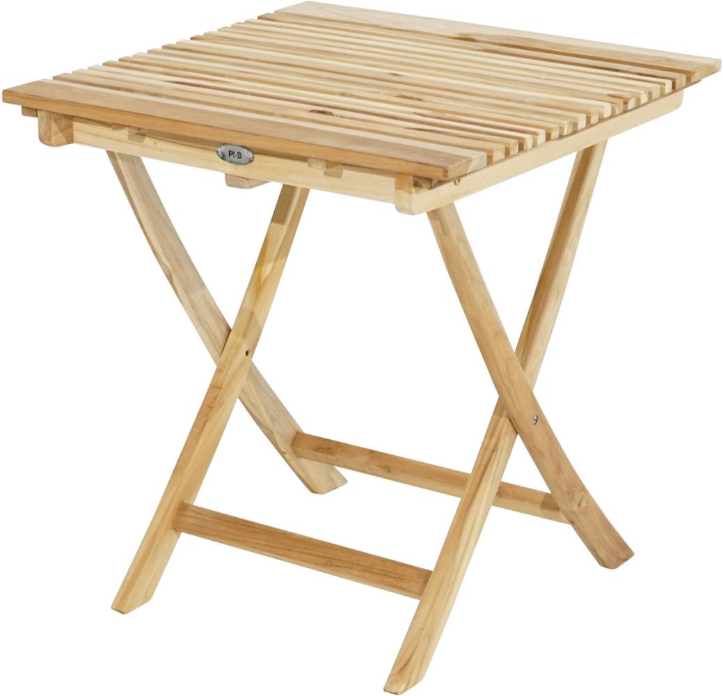 Klapptisch Milford, quadratisch - Eco-Teak - 70 x 70cm Bild 1