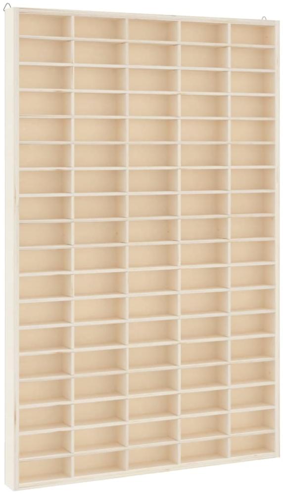 vidaXL Sammlervitrine aus Holz mit 90 Fächern 50,5 x 4,5 x 79 cm 4017379 Bild 1