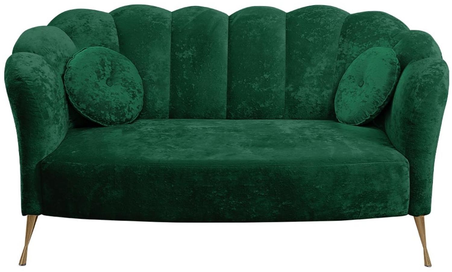 Sofa Telomin (Farbe: Eureka 2121, Füße: Gold) Bild 1