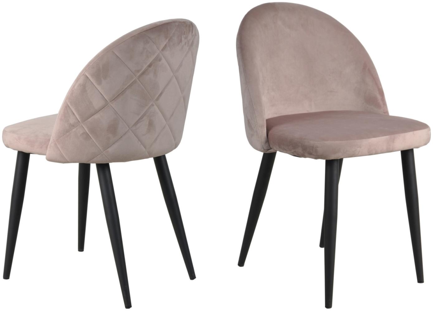 2er Set Essstuhl Samt Polsterstuhl Esszimmerstuhl Küchenstuhl Wohnzimmer Stuhl Bild 1
