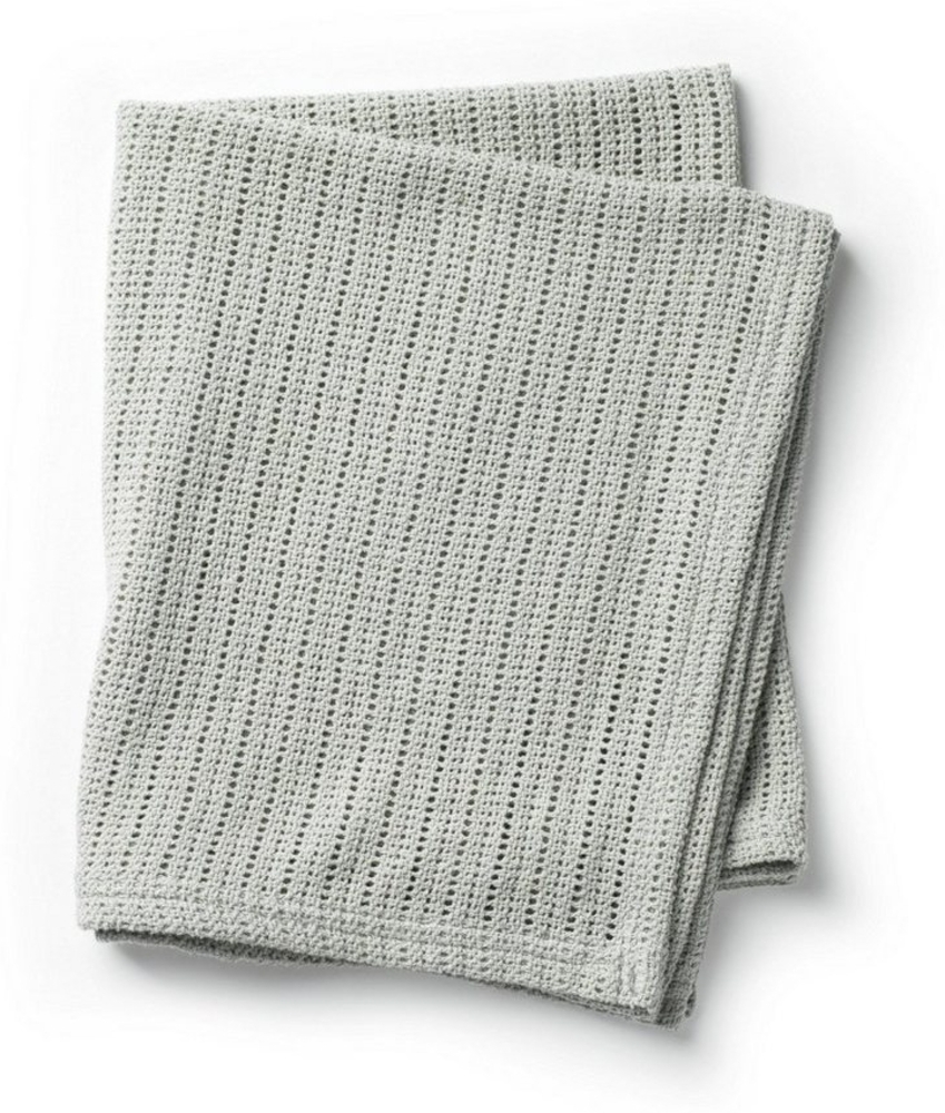 Elodie Details Cellular Gestrickte Decke Mineral Green Grün Bild 1