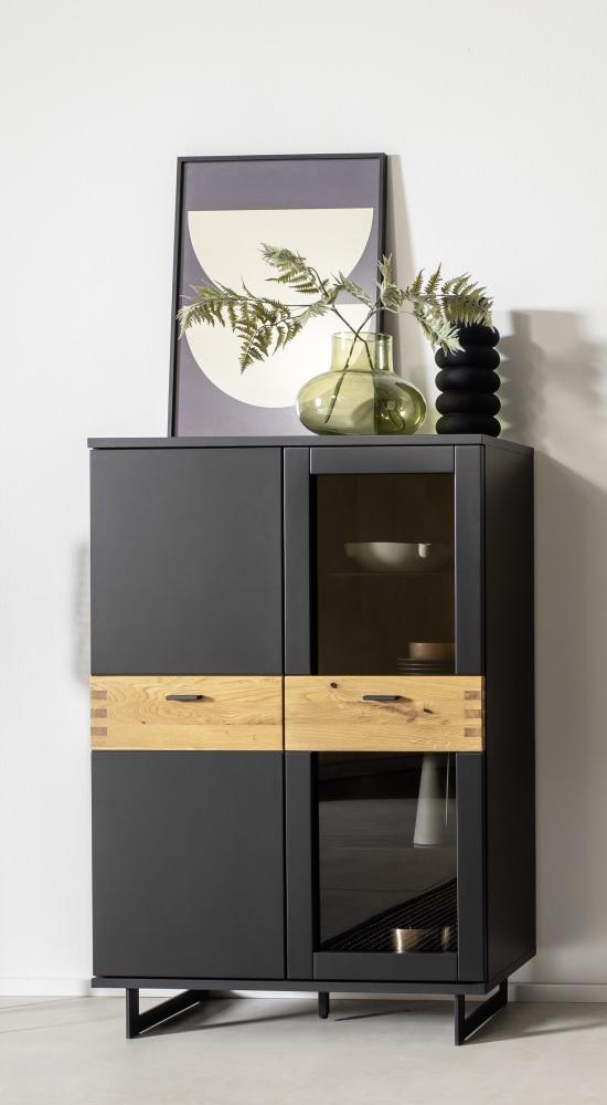 Highboard 90 cm anthrazit + Wildeiche TL3100 Bild 1