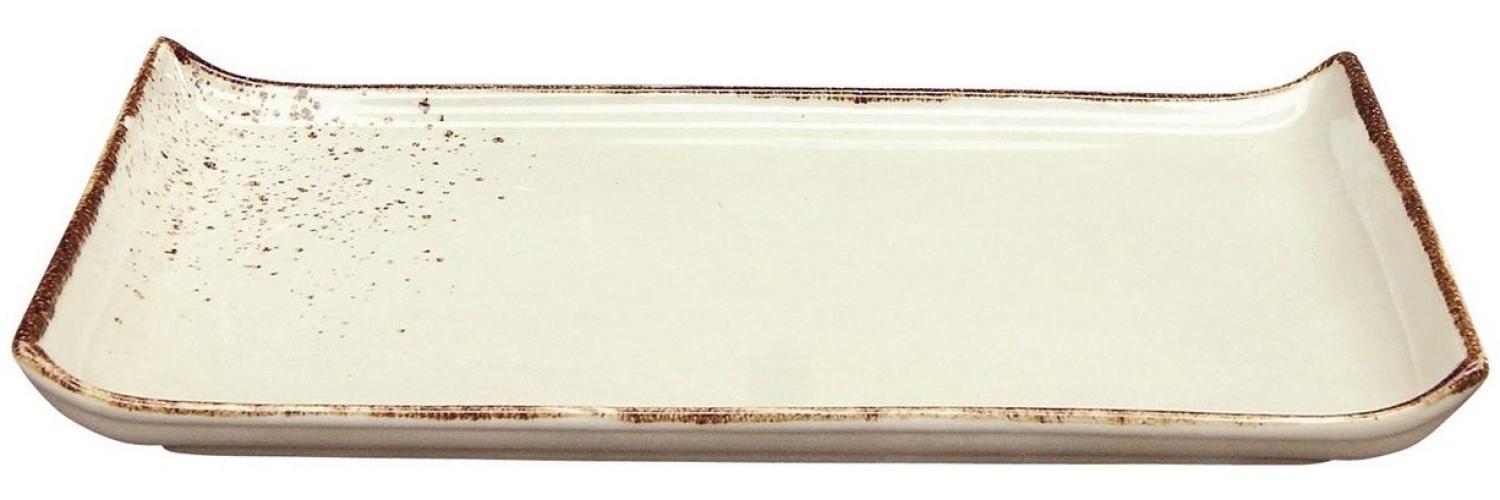 CreaTable Servierplatte NATURE COLLECTION, Beige, 33 x 17 cm, Steinzeug Bild 1