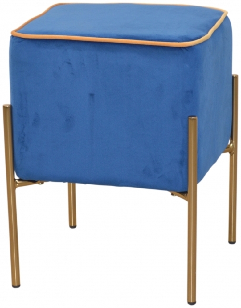 Sitzhocker/ -pouf "Dany", blau Bild 1