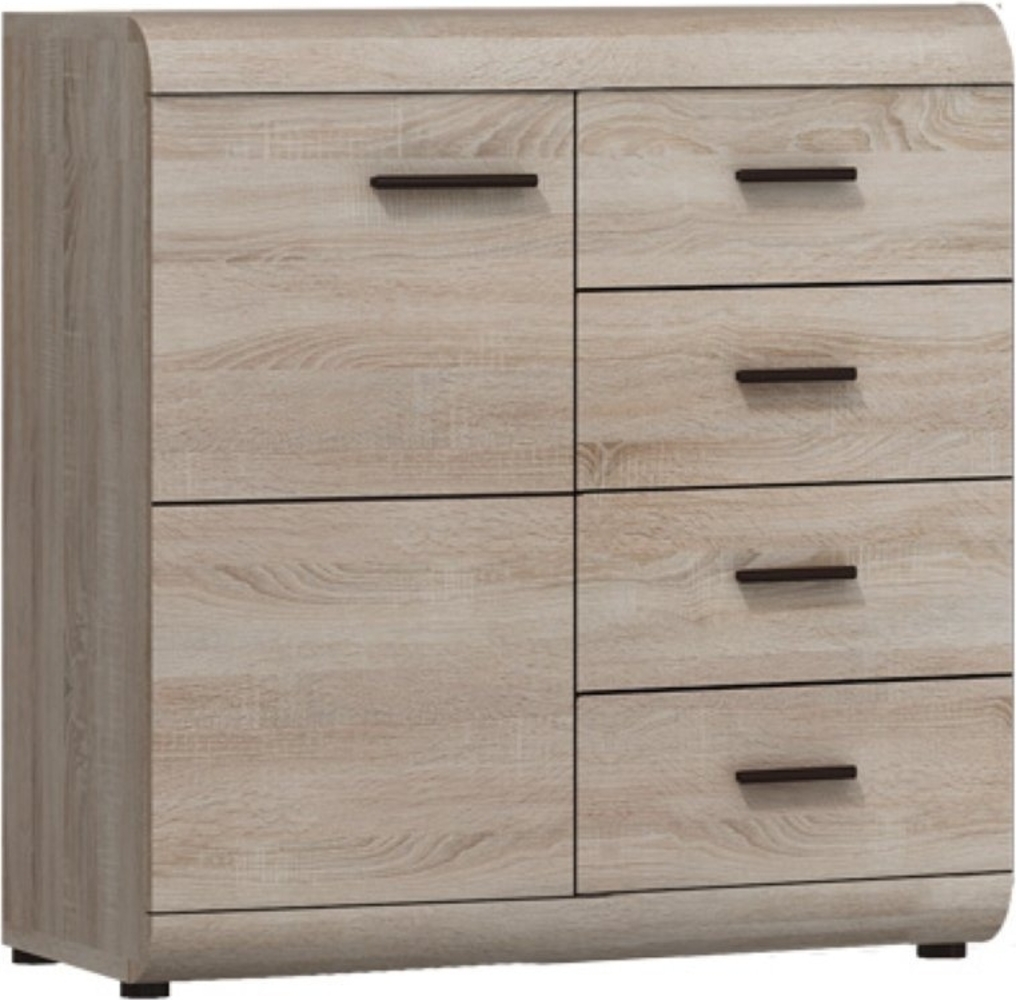 Sideboard Link Kommode 80x42x86,5cm Eiche Sonoma MDF 1-türig Bild 1