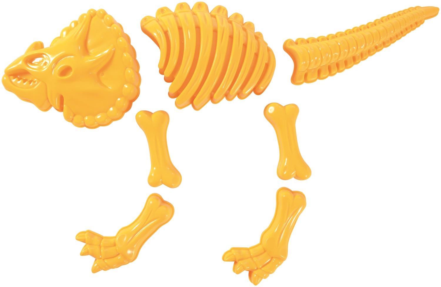 EDUPLAY 160310 Sandformen Triceratops, gelb, 7-teilig (1 Set) Bild 1