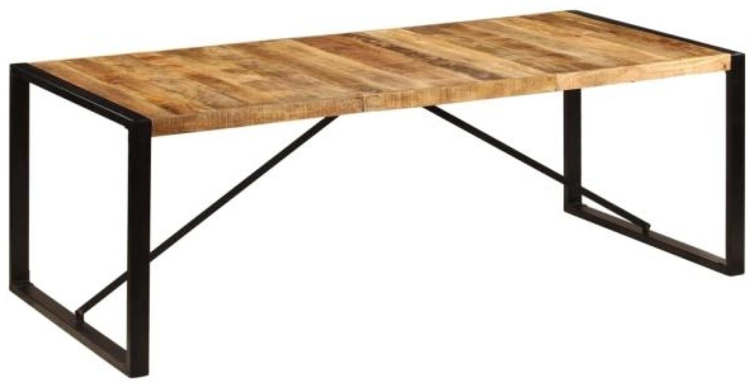 vidaXL Esstisch 220 x 100 x 75 cm Mango-Massivholz Bild 1