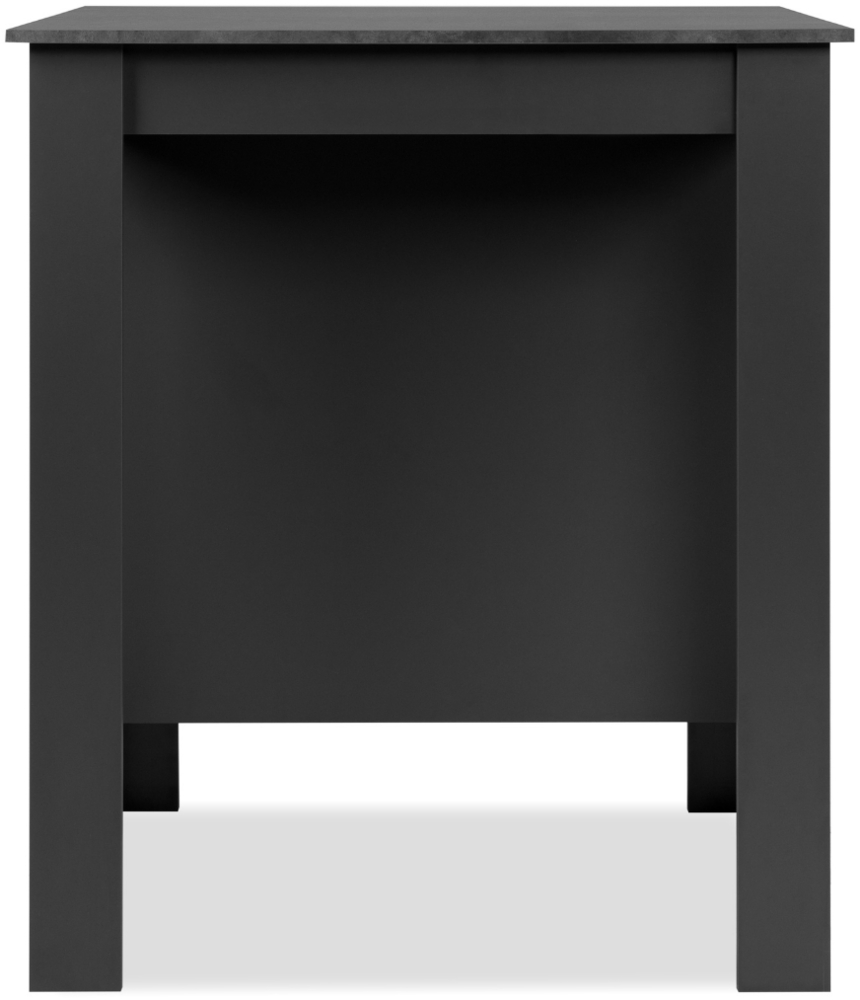 Calicosy 'ATLANTA' Esstisch mit 3 Nischen in Anthrazitgrau und Schiefer L92cm - Anthrazitgrau Bild 1