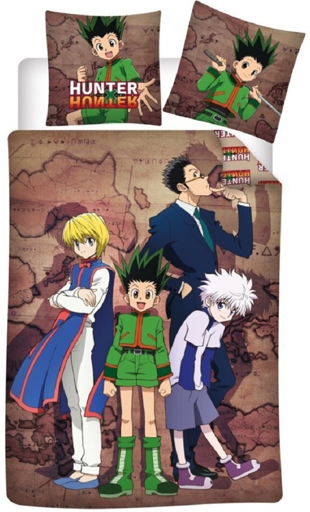 Hunter x Hunter Bettwäsche 140x200 cm Anime-Bettwäsche aus 100% Baumwolle für Fans Bild 1