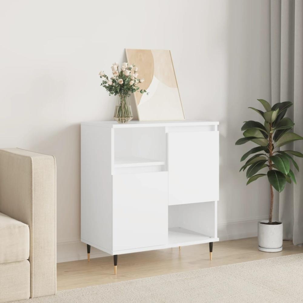 vidaXL Sideboard Weiß 60x35x70 cm Holzwerkstoff 831180 Bild 1