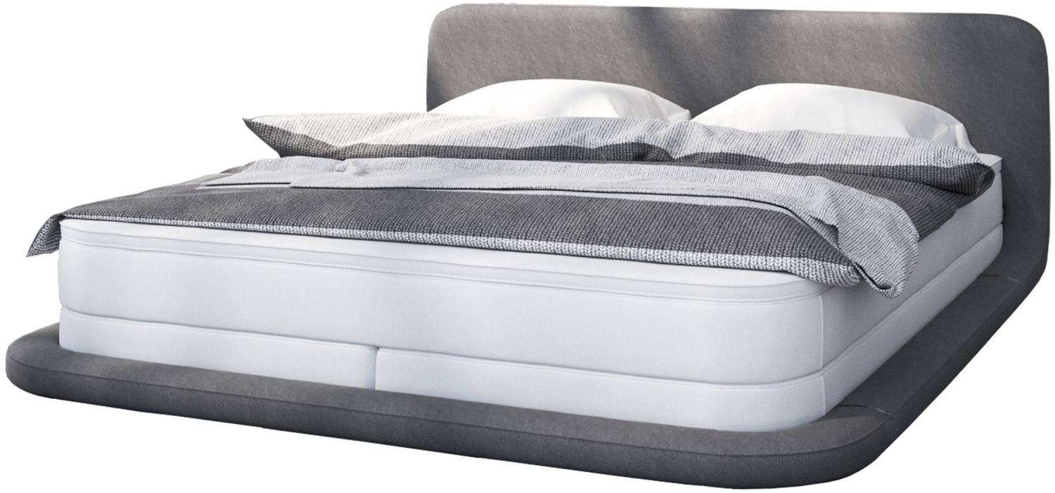 Boxspringbett ZAWADA in grau, 180 x 200 cm Bild 1