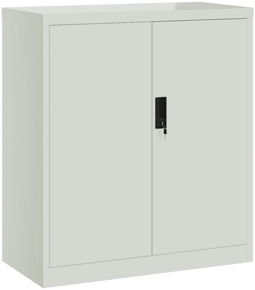 vidaXL Aktenschrank Hellgrau 79x40x90 cm Stahl 339733 Bild 1