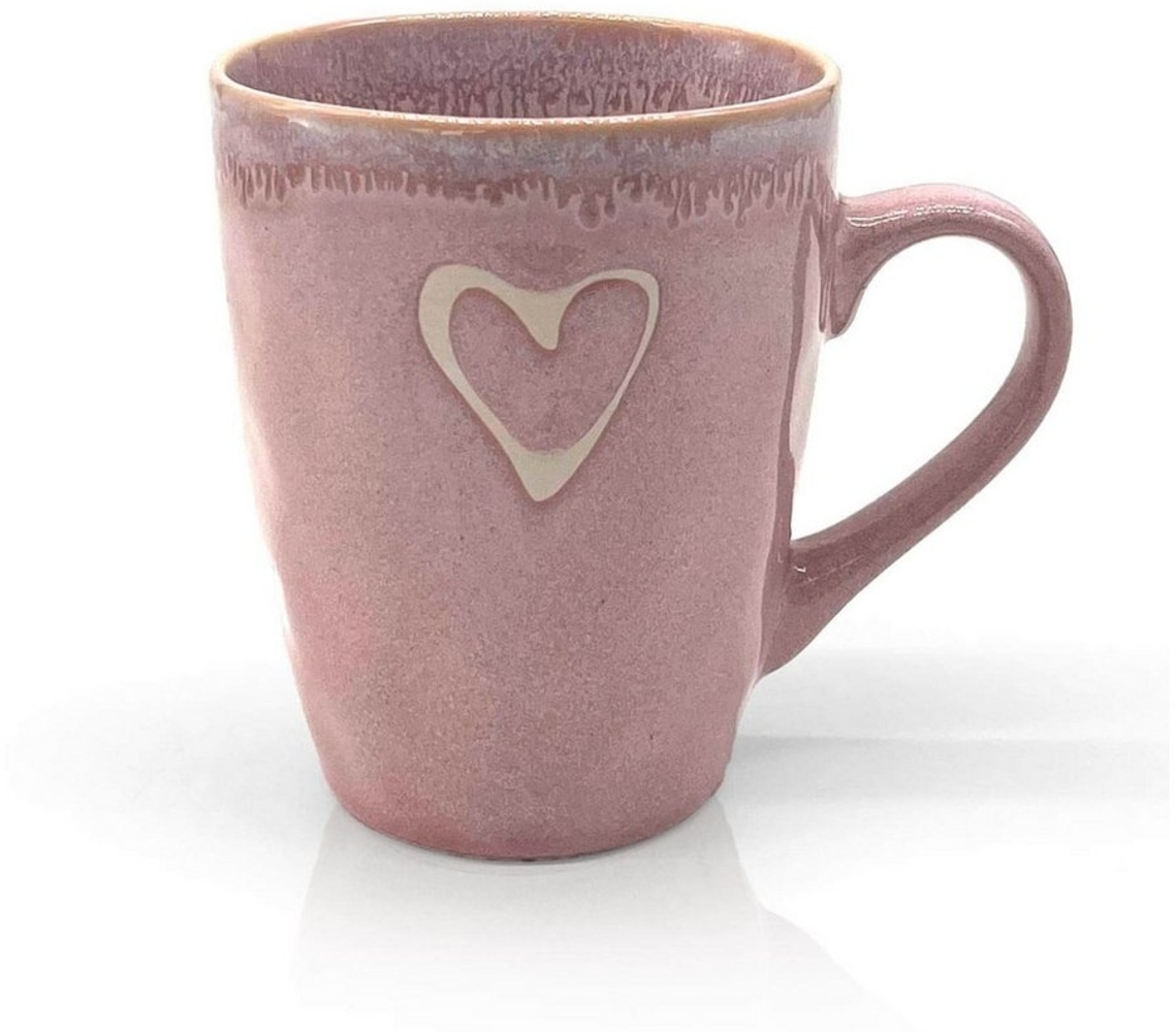 MEA LIVING Tasse MEA living STONEWARE Becher mit Henkel, Motiv "Herz", Stoneware Bild 1