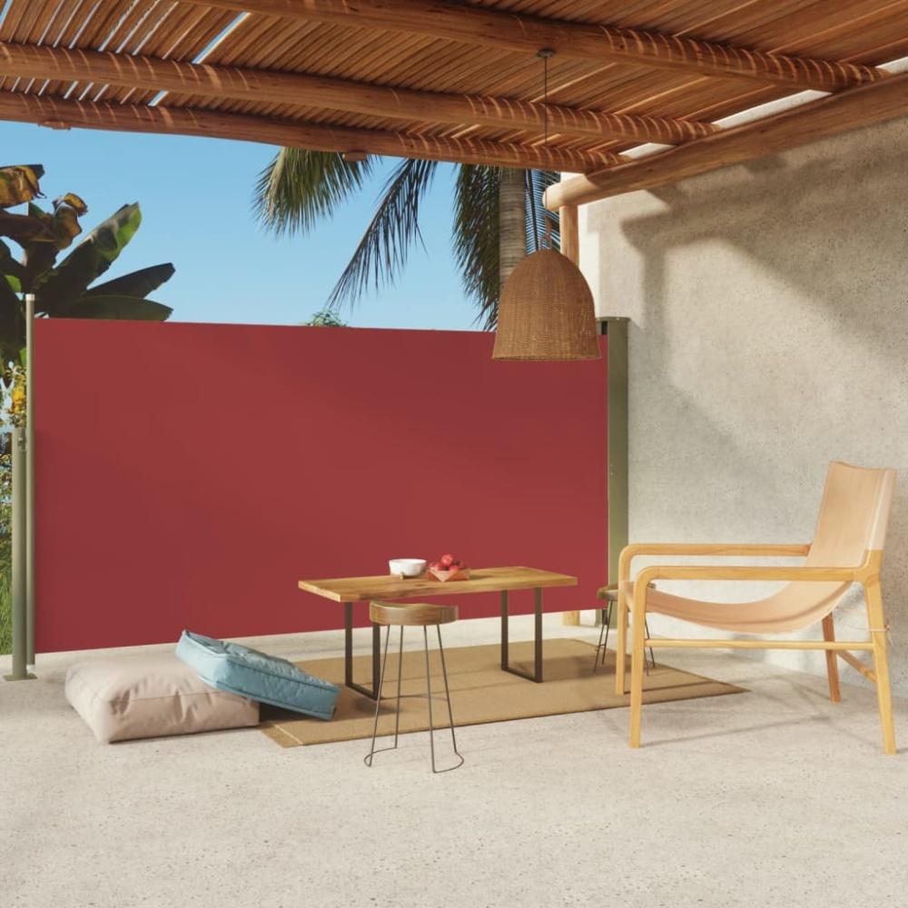 vidaXL Seitenmarkise Ausziehbar 160x300 cm Rot 317883 Bild 1