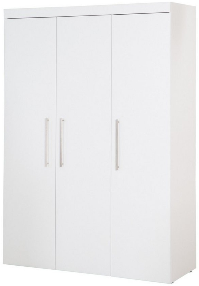 roba® Kinderkleiderschrank Kimi aus Holz - Weiß mit Griffen aus Metall Klassische und zeitlose Optik für Kinderzimmer - Made in Europe Bild 1