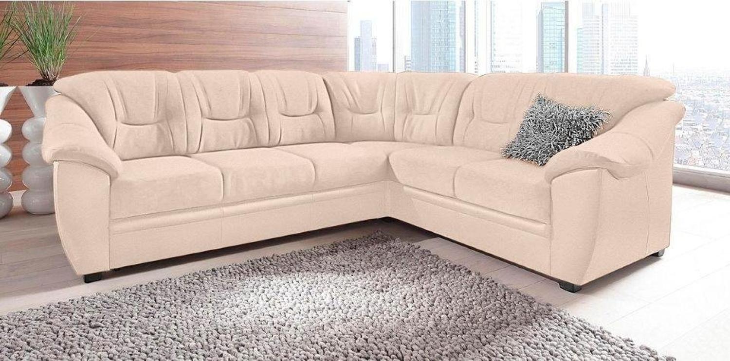 sit&more Ecksofa Savona L-Form, wahlweise mit Bettfunktion, inklusive Federkern, frei im Raum stellbar Bild 1