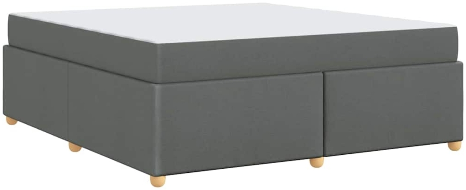 vidaXL Bettrahmen mit Matratze Dunkelgrau 180 x 200 cm Stoff 3399371 Bild 1