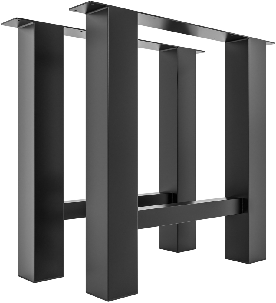 CLP 2er Set Tischbeine Hunker,schwarz 80 cm Bild 1