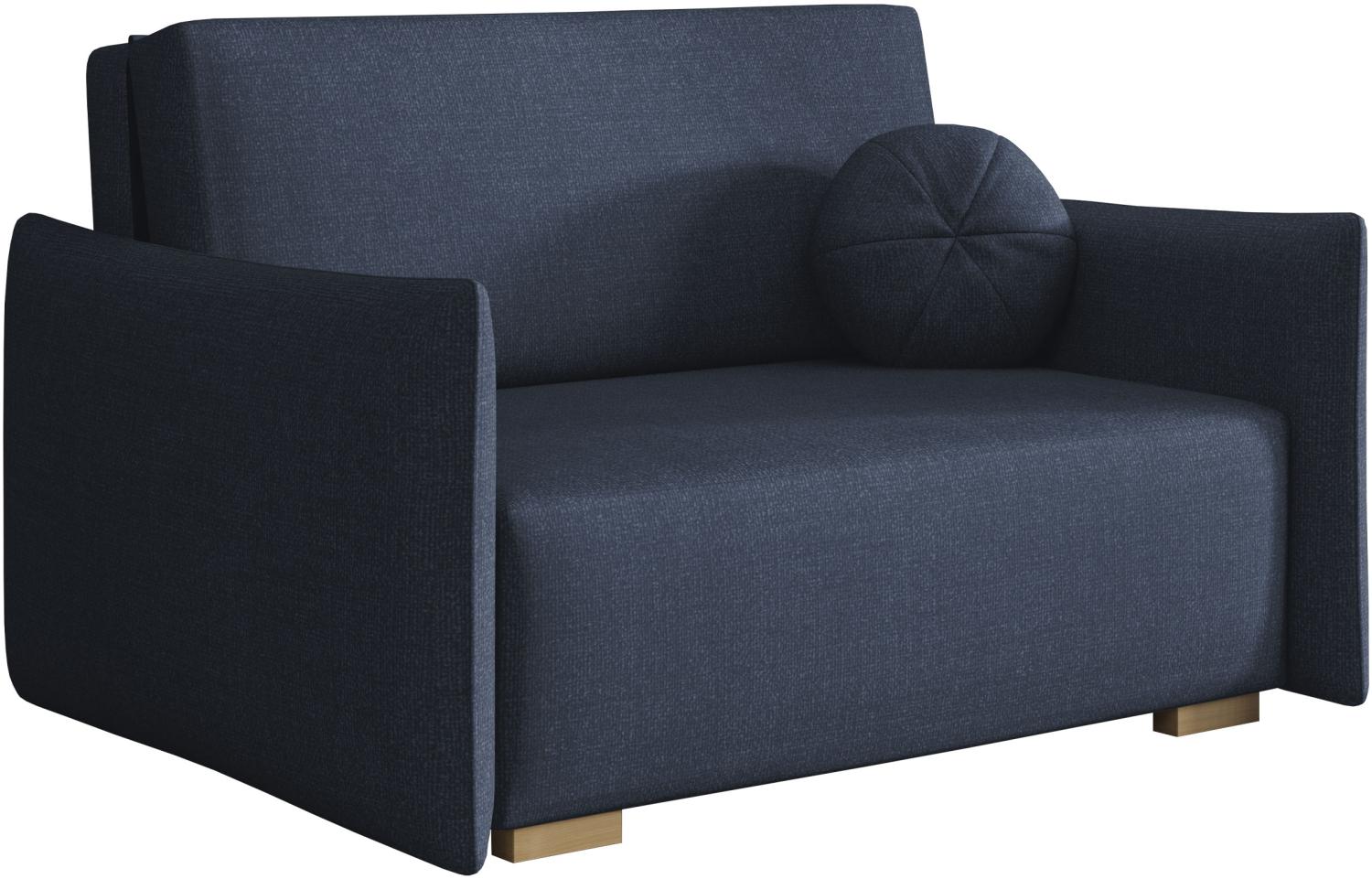 Sofa Viva Glov II mit Schlaffunktion, 2 Sitzer Schlafsofa mit Bettkasten (Farbe: Soul 15) Bild 1