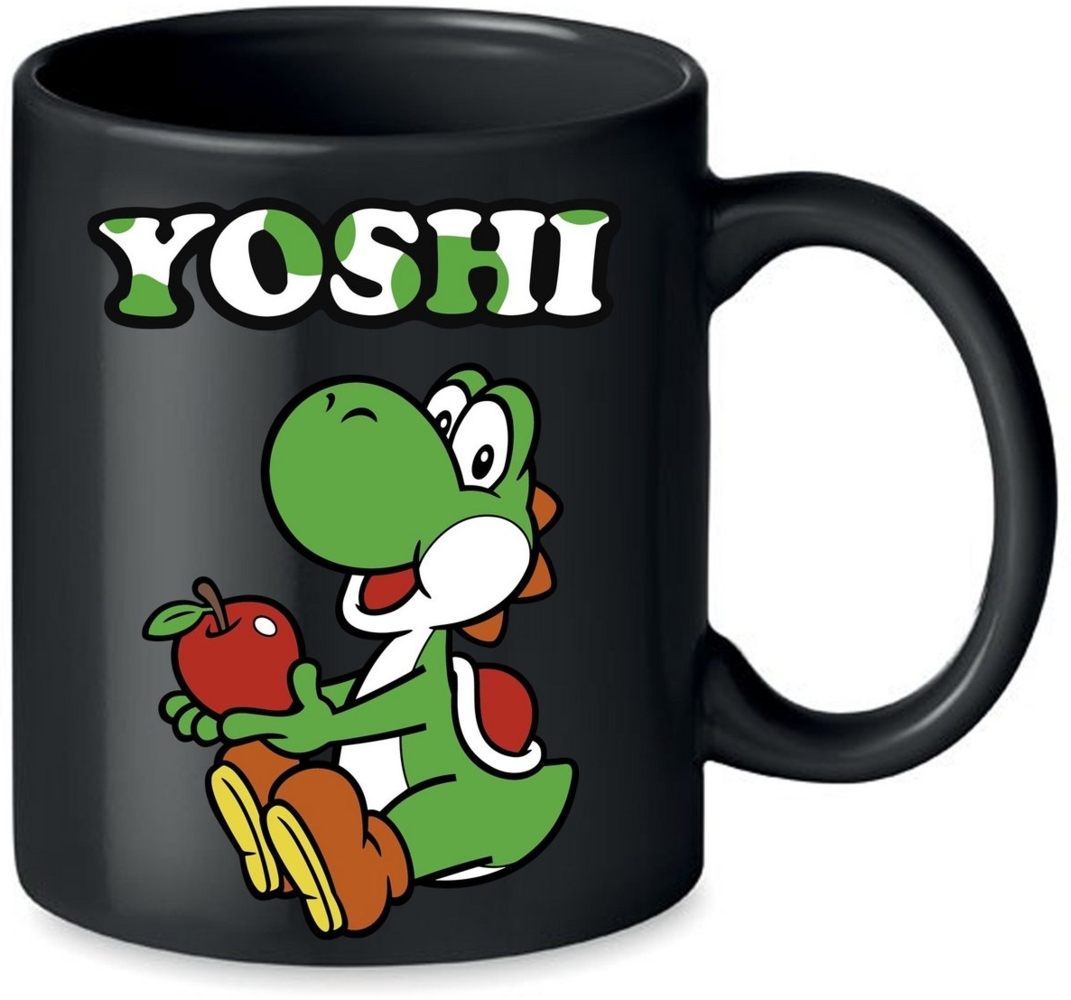 Blondie & Brownie Tasse Yoshi Mario Super Retro Konsole Gamer Gaming Spiele, Keramik Bild 1