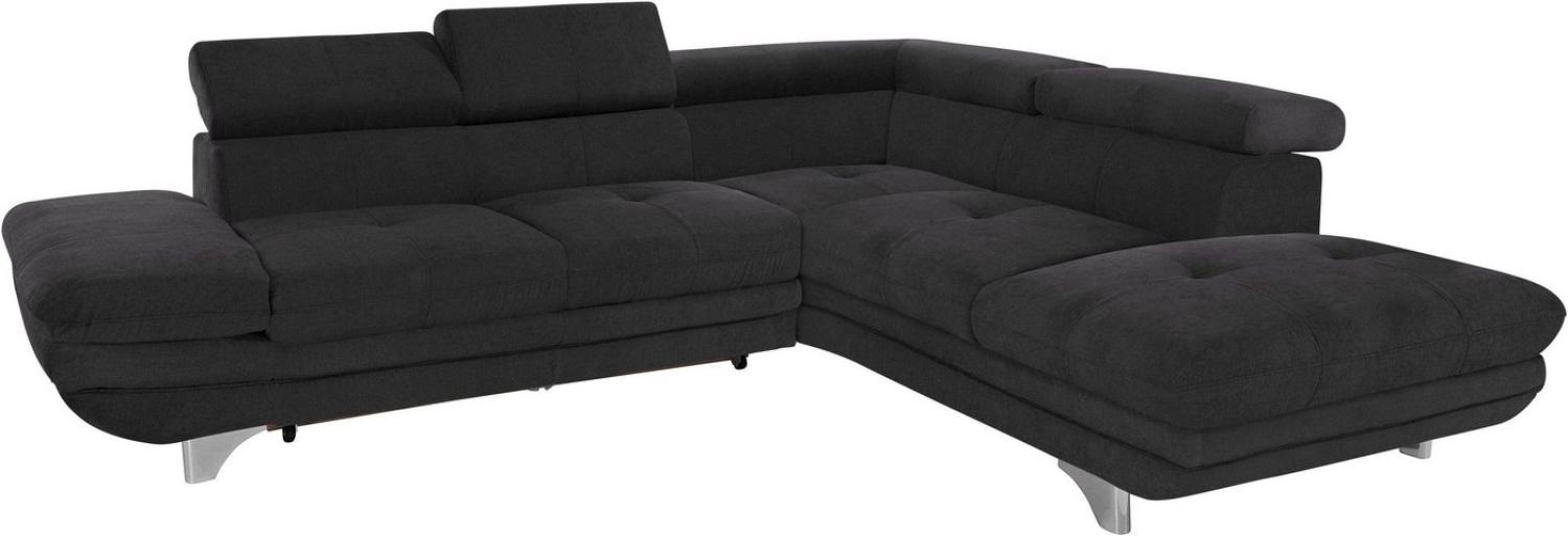 COTTA Polstergarnitur Enterprise, (Set), Set: bestehend aus Ecksofa und Hocker, wahlweise mit Bettfunktion Bild 1