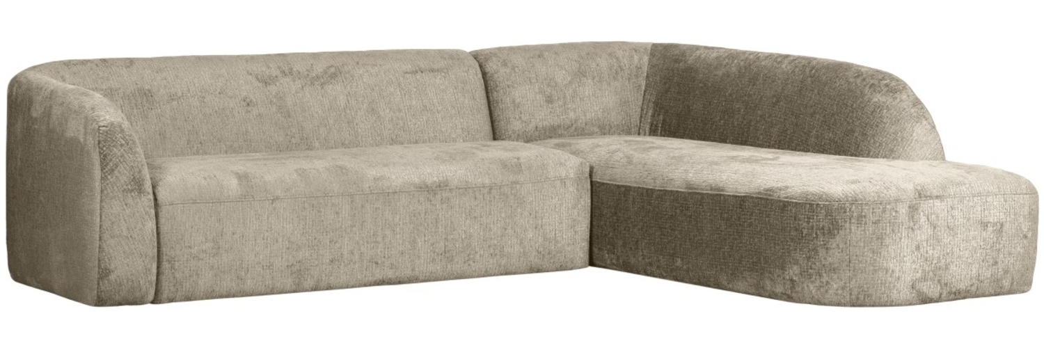 Ecksofa Sloping aus Struktursamt Rechts, Wheatfield Bild 1