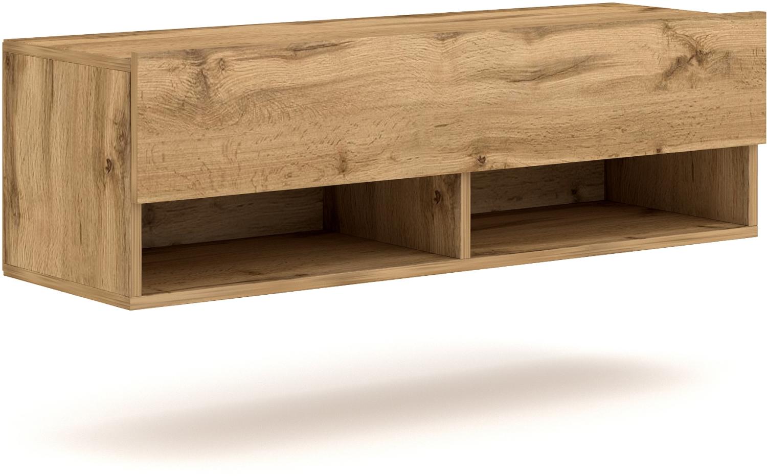Domando Lowboard Cinta 100cm Modern für Wohnzimmer Breite 100cm, Holzoptik, Wotan Eiche Bild 1