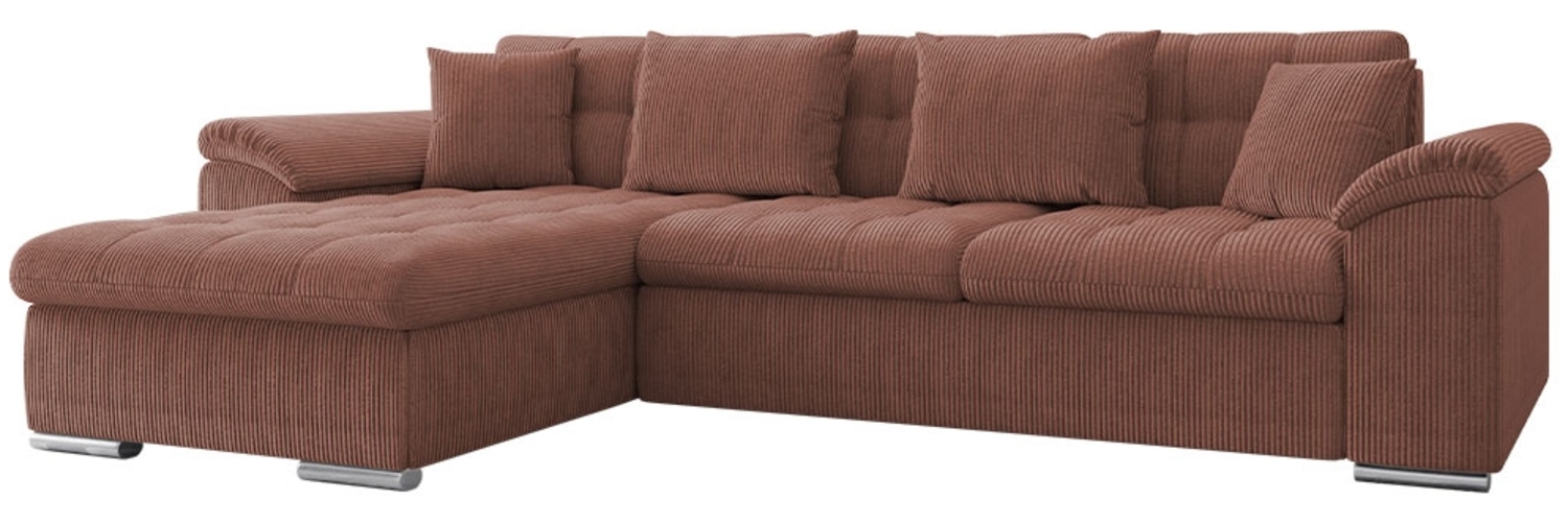 Ecksofa Diana Cord (Farbe: Poso 29, Seite: Links) Bild 1