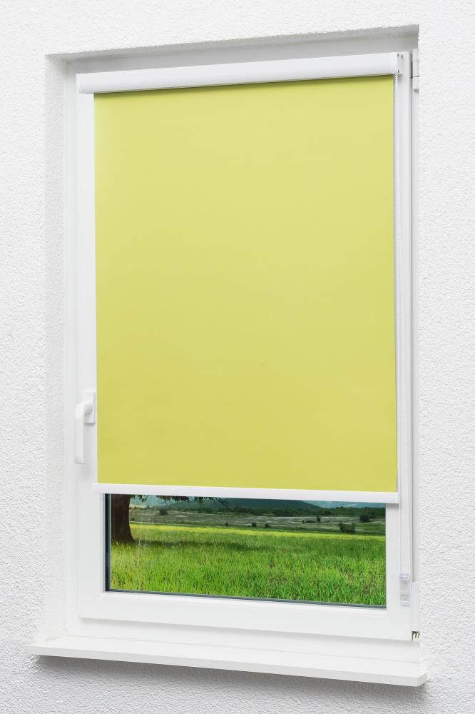 Lysel Outlet - Kassettenrollo abdunkelnd Apfelgrün, (B x H) 90cm x 175cm in grün/apfelgrün Bild 1