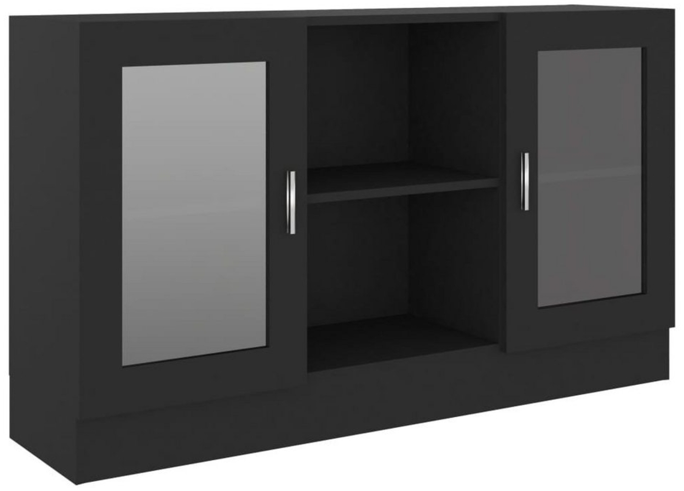 DOTMALL Stauraumvitrine Lagerschrank 120x30,5x70 cm,mit 2 Fächer und 2 Türen Bild 1