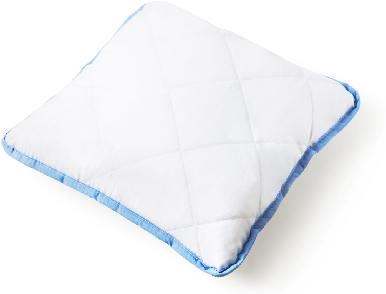 Mister Sandman Kissen 40x80 aus Mikrofaser - Stützendes Kopfkissen mit flauschiger Hohlfaserfüllung - Schlafkissen für jede Schlafposition - Waschbar - Öko-Tex zertifiziert - Kissen 40x80 blau-weiß Bild 1