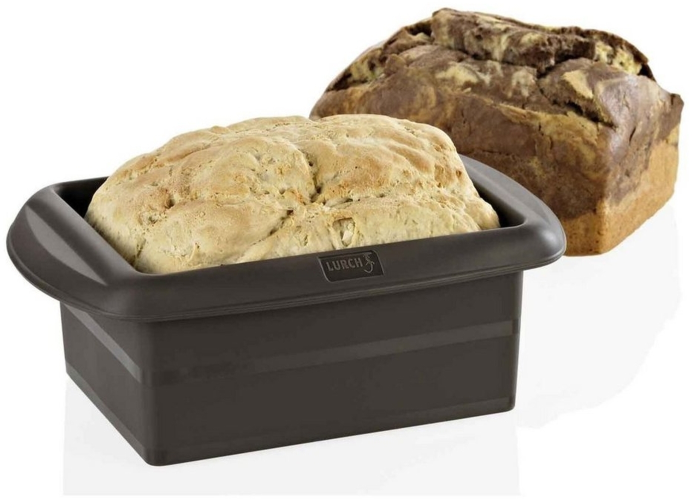 Lurch FlexiForm Kastenform, Brotbackform aus 100% BPA-freiem Platin-Silikon, 14,5 x 10,5 x 7 cm, Braun Bild 1
