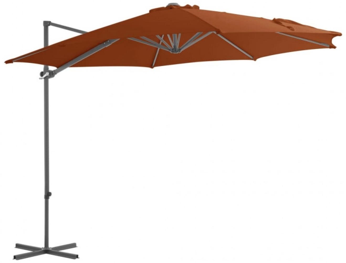 vidaXL Ampelschirm mit Stahl-Mast 300 cm Terrakotta 312313 Bild 1